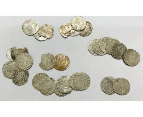 Collection of Polish-Lithuanian Commonwealth Silver 3 Polkers coins dating between 1621-1626.