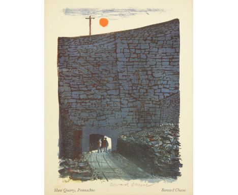 Garrick Palmer,
wood engraving, landscape, 6.25" x 9.5", Bernard Cheese, litho, signed in pencil and J H Lynch, 1960s poster 