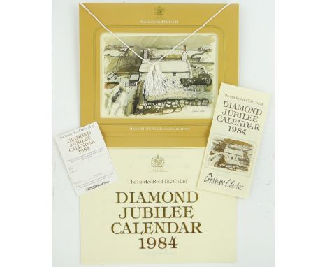 Graham Clarke,
a 1984 Diamond Jubilee calendar containing a lithograph by Clarke.