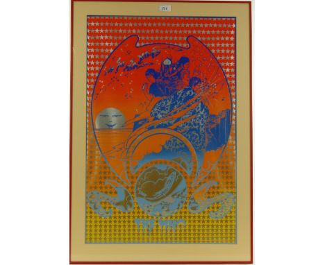 The Who, colour poster print circa 1970, "I Can See For Miles," 29.5" x 19.5", framed.