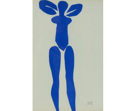 Henri Matisse,
lithograph cut-out, prepared by Matisse for Verve published 1950s, 13" x 10", framed.
