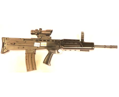 SA-80 replica BB rifle with telescopic sight. P&amp;P Group 2 (£18+VAT for the first lot and £3+VAT for subsequent lots) 