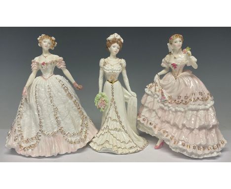 A Royal Worcester figure, Sweetest Valentine, for Compton &amp; Woodhouse, sculpted by N. Stevens, limited edition 6,153/12,5
