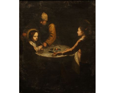 After the Old Master School (19th century)Figures at a Table,oil on canvas, 89cm x 73cm 