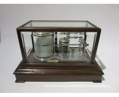 A Thomas Armstrong &amp; Brother Ltd. barograph, glazed mahogany case