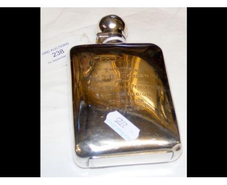 Silver hip flask - London 1899 