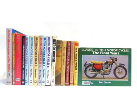 [BOOKS]. MOTORCYCLES  Seventeen assorted works, including Vanhouse, Norman. B.S.A. Competition History, first edition, Haynes