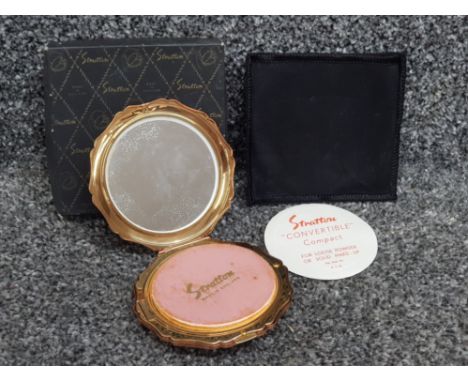 Ladies Stratton compact with original protective case and box