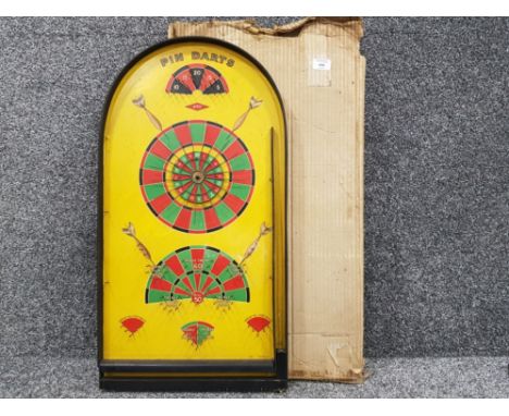 Vintage pin darts bagatelle game, with box