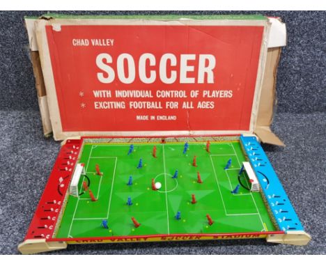 Vintage tin Chad Valley soccer game, with original box