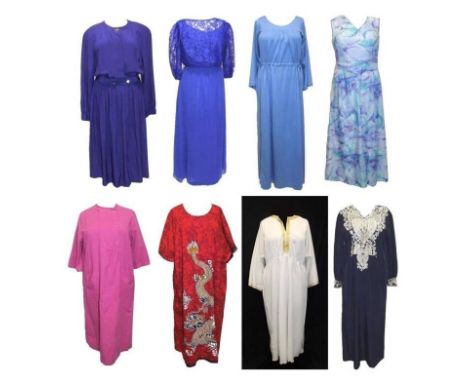 Ladies Vintage Dresses incl. MKa1 Modell &amp; Liz Clairborne, Dark Blue Kaftan Dress, white kaftan dress, red kaftan dress d