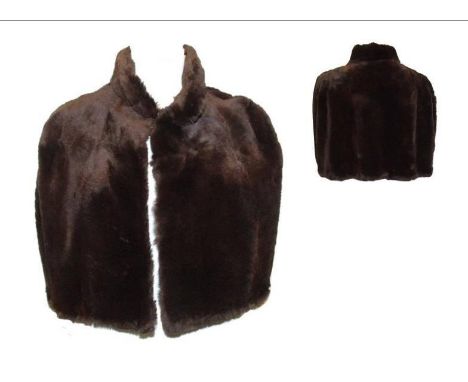 Vintage Moleskin Fur Cape 