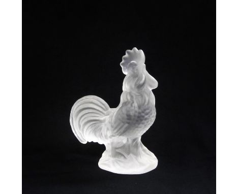 Goebel Glass Cockerel Paperweight 