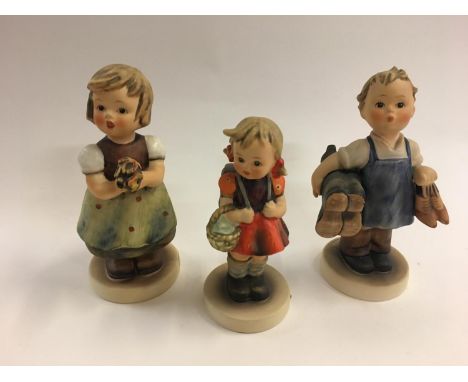 Hummel Figurines: 'Be Patient', 'Meditation' &amp; 'Good Friends' (3) 