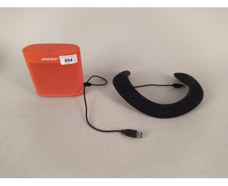 A Bose SoundLink Colour ii Bluetooth speaker plus a Bose SoundWear speaker.  This item is from a deceased's estate and the pr