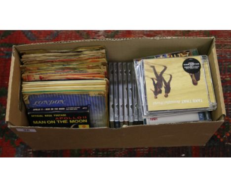 A collection of 1960s singles to include early Buddy Holly picture sleeve examples along with a collection of compact discs.