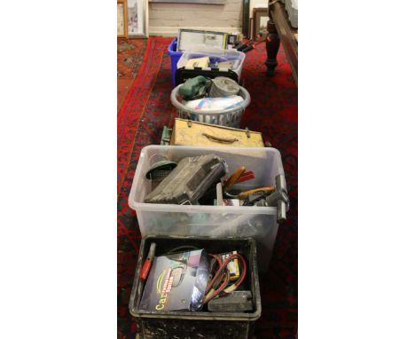 A good collection of assorted tools, tool boxes, spares, etc.