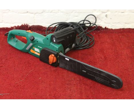 A Black & Decker 40 cm electric chainsaw.
