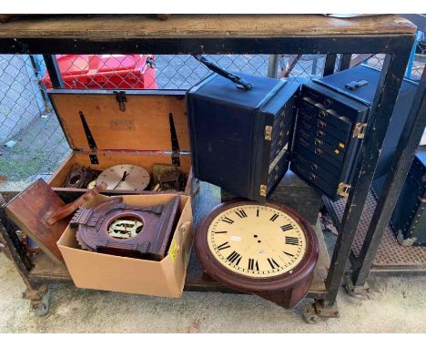 Shelf of clock parts