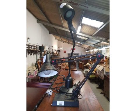 Angle poise lamp &amp; 1 other lamp