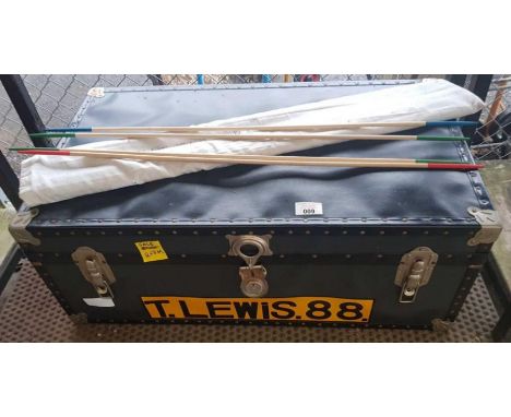Large vintage trunk &amp; Mikado pick up sticks