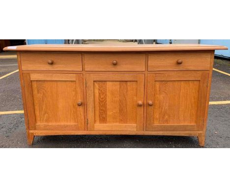 Large light oak sideboard