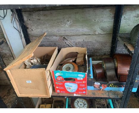 Shelf of clock parts