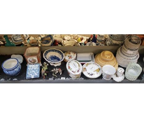 Ceramics to include Royal Worcester Evesham, Masons &amp; others