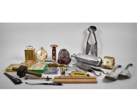 A Collection of Items to Include Early 20th Century Puzzles, "Motorist" and "Driver" Together with Fire Extinguisher, Clock, 