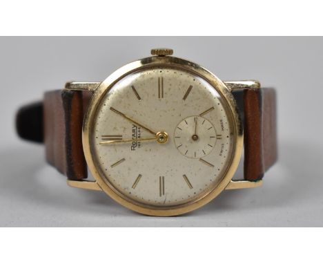 A 9ct Gold Cased Wrist Watch, Rotary Incabloc with 17 Jewel Movement, 1959 