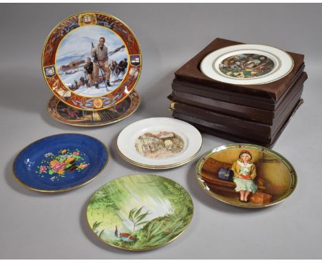 A Collection of Decorative Plates to comprise Royal Worcester The King Arthur Plates, Royal Grafton, Royal Doulton Captain Sc