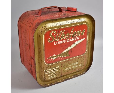 A Vintage Silkolene Engine Oil Drum 