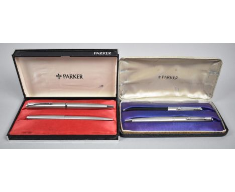 A Collection of Parker Pens, Ballpoint Missing Arrow Clip 