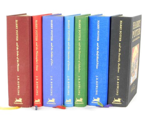 Rowling (J K). Harry Potter and The Philosopher's Stone, deluxe second edition, Bloomsbury Publishing, red boards, and others