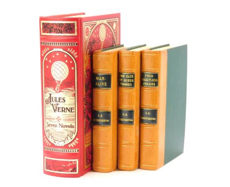 Verne (Jules). Seven Novels, Barnes &amp; Noble Publishing, and Chesterton (G K). The Club of Queer Trades, three volumes in 