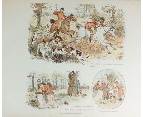 CALDECOTT, Randolph, Last 'Graphic' Pictures, landscape folio, 1888. With the same author's Second Collection of Pictures and