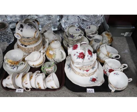 Assorted teawares including Royal Albert Sweet Romance, Hammersley Violets and other examples Condition Report:No condition r