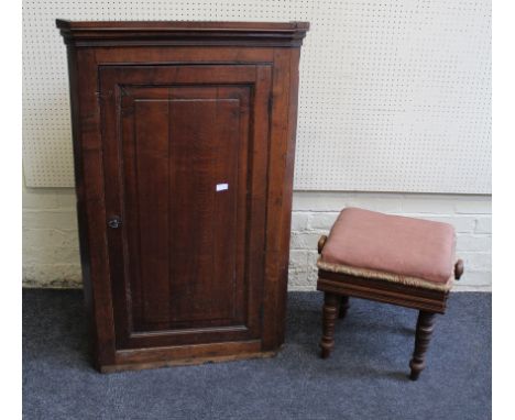 A George III mahogany gateleg table of large size, width 102cm, a Victorian mahogany chiffonier width 81.5cm and a late Victo