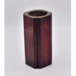 A CHINESE BAMBOO BRUSHPOT, QING DYNASTY, 19TH CENTURY
