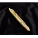 A CHINESE JADE NEEDLE-FORM ORNAMENT, LIANGZHU CULTURE, 3300 – 2300 BC