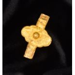 A CHINESE GOLD BELT FRAGMENT, WARRING STATES PERIOD, 475 – 221 BC