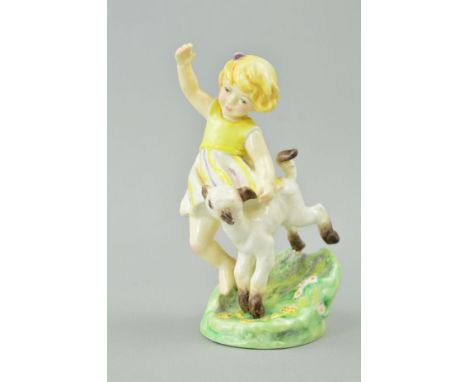 A ROYAL WORCESTER MONTHS OF THE YEAR FIGURE, 'April' RW 3416 modelled by F.G.Doughty, approximate height 15.5cm