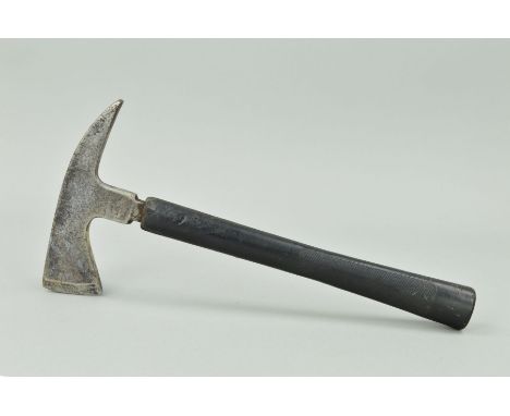 A WWII ERA A.R.P. SMALL FIRE AXE, rubber grip, marked patent 515767, also tested 20,000 volts