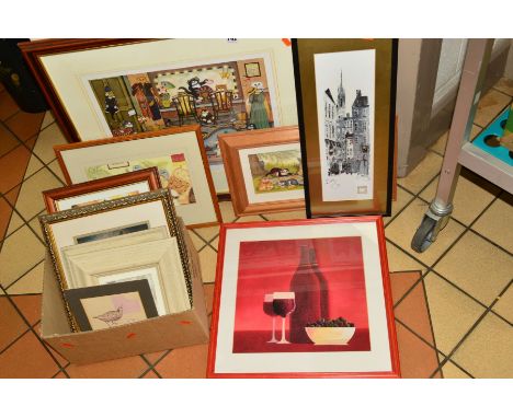 A SMALL GROUP OF PICTURES AND PRINTS, to include a Linda Jane Smith Limited Edition print 'Final Call', 584/750, two unsigned