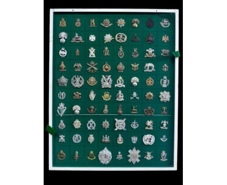 Cap Badges, organised range of well-presented cap badges some better, to include; 3rd C of London Yeo Sharpshooters, Scots Gu