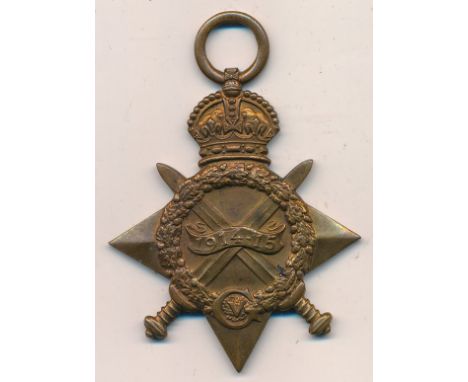First World War – Henry Thomas - 1914-15 Star awarded to 3-8300 PTE H. THOMAS DEVON: R. With copied MIC. 