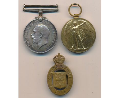 First World War – Albert Samuel Crosby – First World War British War Medal &amp; Victory Medal pair awarded to DM2-208362 PTE