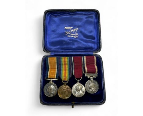 First World War miniature medal group to include The British War &amp; Victory Medals, George V Silver Jubilee Medal &amp; Ge