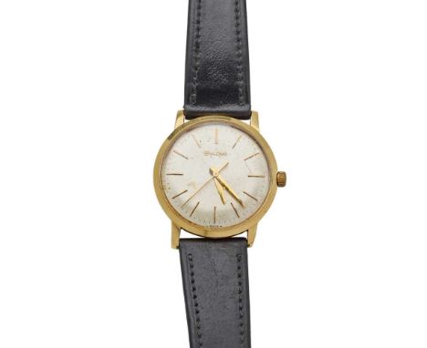 to include a Bulova 18ct gold case, signed Bulova calibre 11 AFC manual wind movement, 1960s, round silvered dial with applie