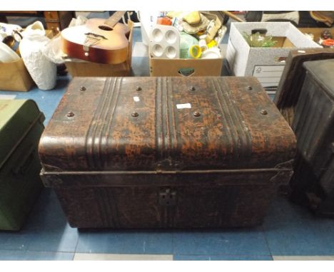 A Scumble Glazed Tin Trunk.